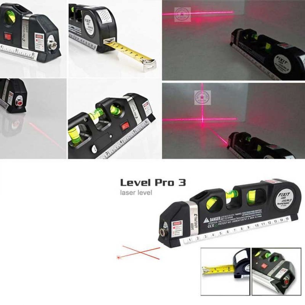Laser Level Pro 3 With Tape Measure